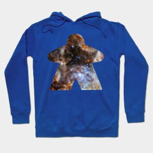 Galaxy Nebula Space and Stars Meeple | Board Game Fan Hoodie